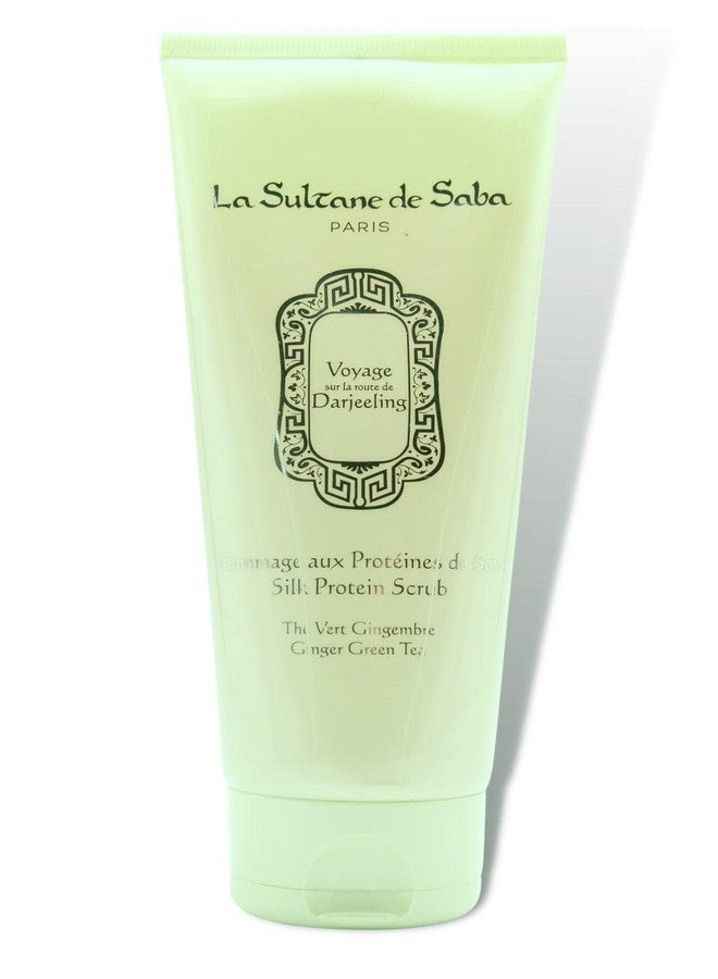 La Sultane de Saba - Silk Protein Scrub - Green Tea & Ginger - Journey to the Route of Darjeeling, 200ml / 6.8 Fl Oz - Image 1