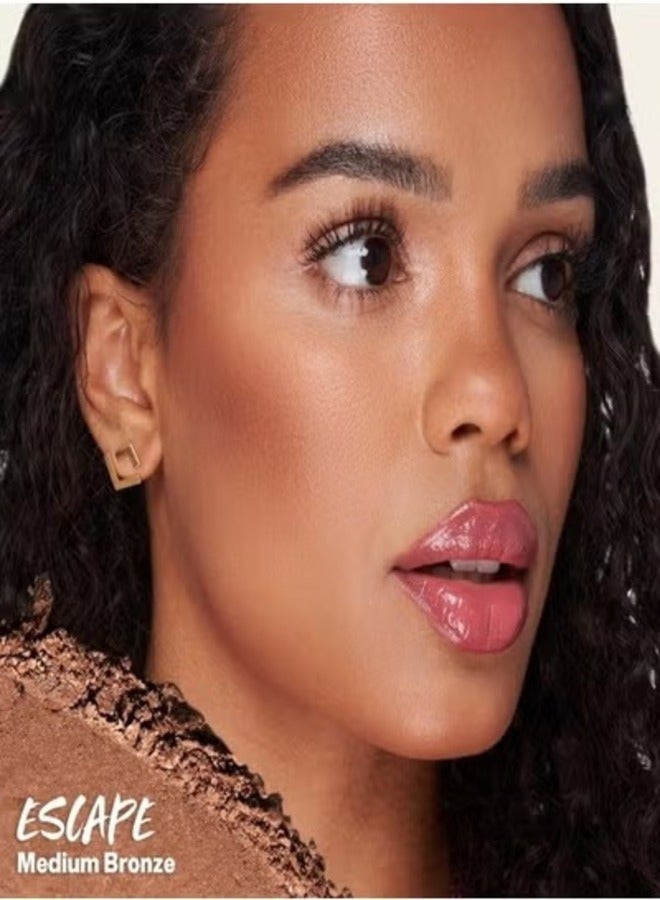 Kosas Kosas The Sun Show Glowy Warmth Talc-Free Baked Bronzer, Escape - Medium Bronze 6g - Radiant, Natural Glow - Image 2
