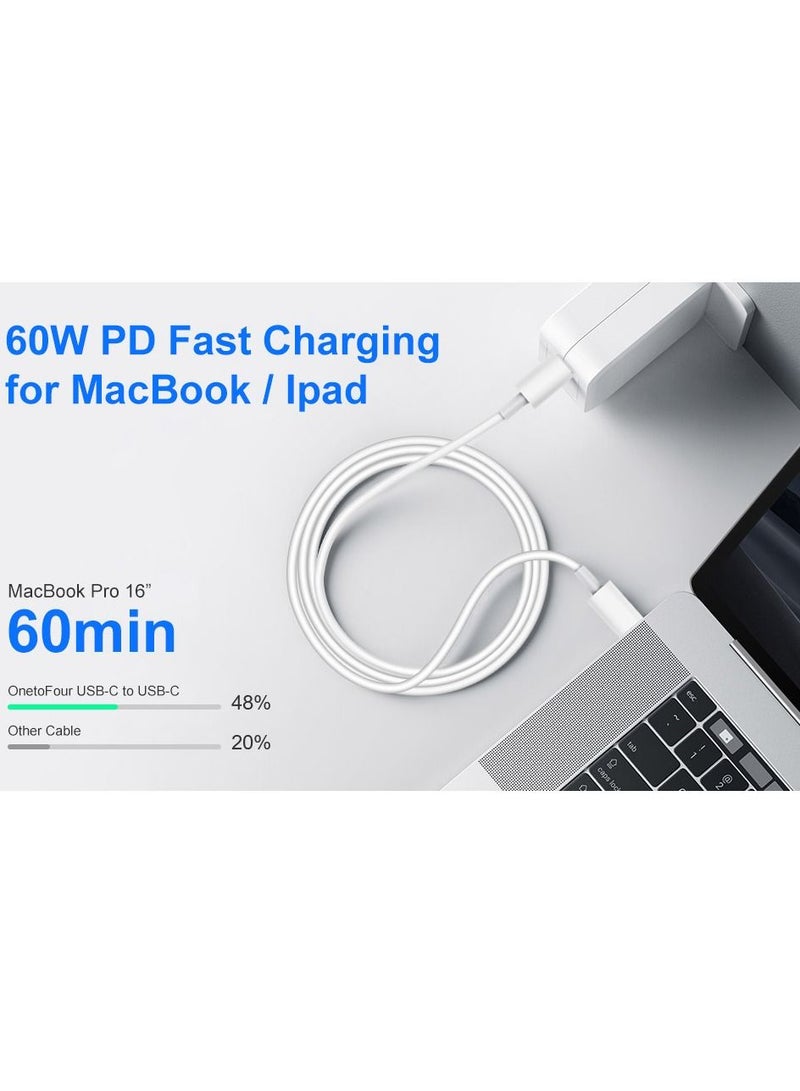 DUSALA USB C to USB C 60W Cable 1M, Power Delivery Fast Charging PD Charger Cord Compatible with Samsung, MacBook Air/Pro, iPad Pro, iPad Air, Huawei, Xiaomi, Lenovo, OnePlus, Android Phones and Tablets - Image 2