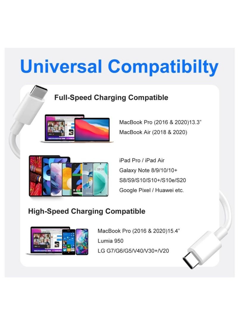 DUSALA USB C to USB C 60W Cable 1M, Power Delivery Fast Charging PD Charger Cord Compatible with Samsung, MacBook Air/Pro, iPad Pro, iPad Air, Huawei, Xiaomi, Lenovo, OnePlus, Android Phones and Tablets - Image 5