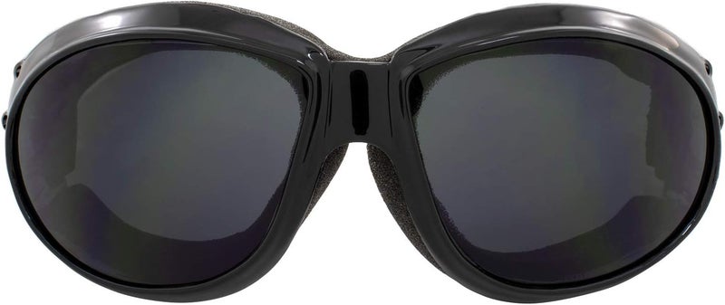 Global Vision Eliminator Dirt Bike Padded Motorcycle Riding Goggles for Men and Women (Black Frame/Smoke Lens) - Image 2