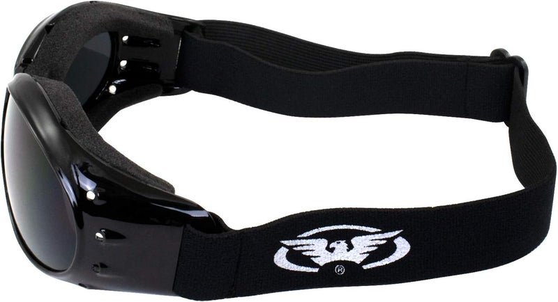 Global Vision Eliminator Dirt Bike Padded Motorcycle Riding Goggles for Men and Women (Black Frame/Smoke Lens) - Image 3