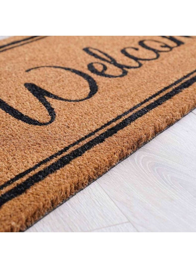 Pan Home Riley Welcome Door Mat 45x120Cm-Natural/Black - Image 3