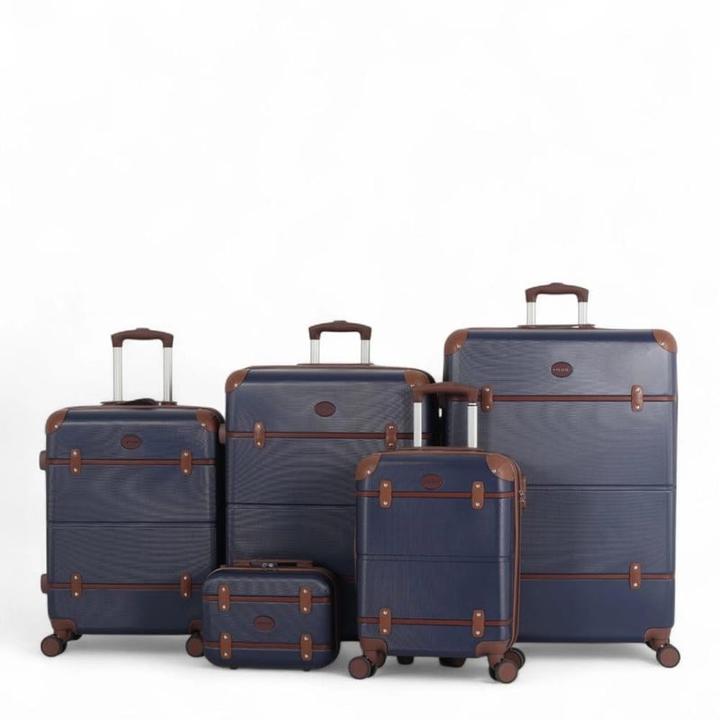 Aviator Classic luxury luggage set - 5 pieces with elegant design and complete protection - made of high-quality ABS - in addition to an expansion zipper - Image 1