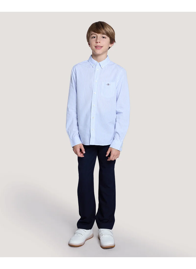 GANT Gant Teens Shield Striped Poplin Shirt