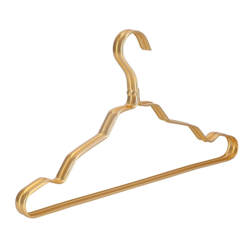 Space Aluminum Hanger 10-Pack: Waterproof Rust-Proof Slip-Resistant Grooved Heavy Duty Clothes Hanger - Space Saving Closet Organizer for Bedroom Bathroom Wardrobe, Suits Coats Shirts Skirts - Image 3