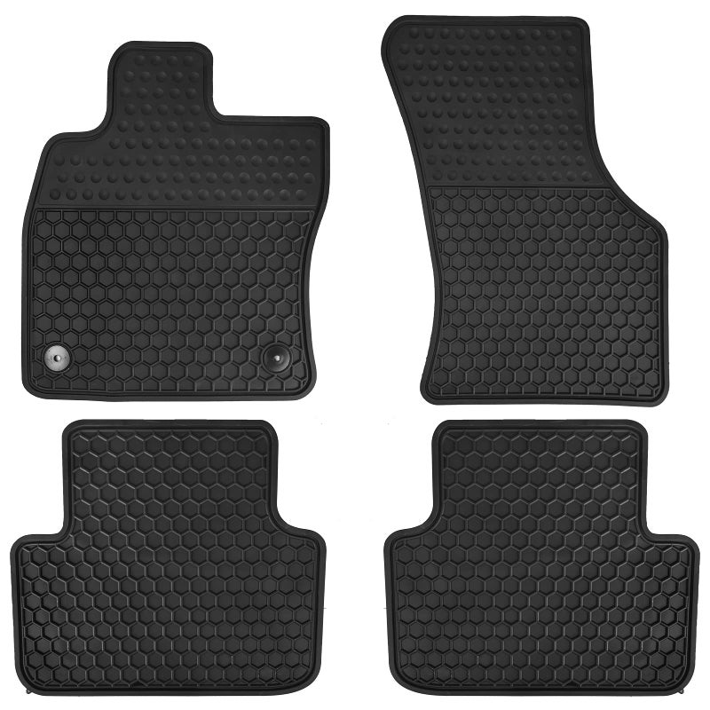 Matericuo Car Floor Mats Custom Fit for Volkswagen VW Jetta 20192025 Black Rubber Auto Liner Mats All Weather Protection Heavy Duty Odorless