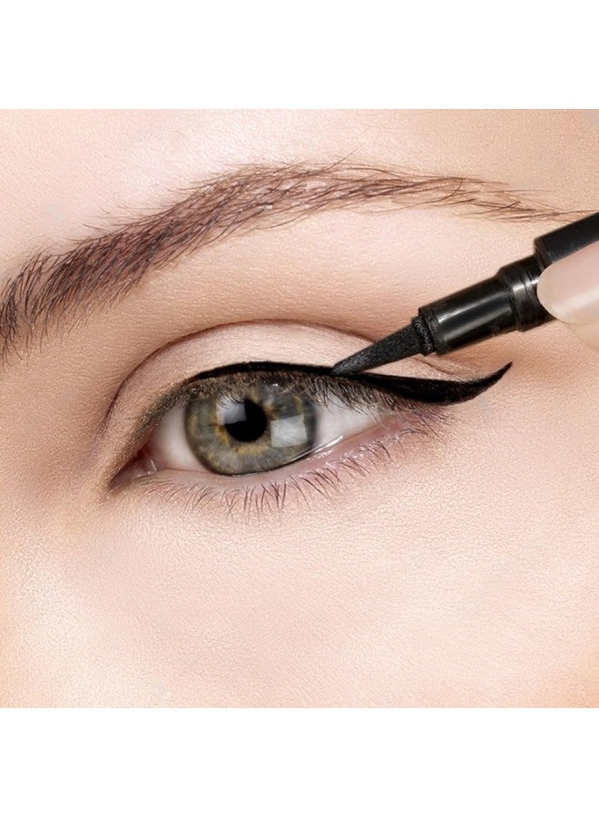 جلام 21 قلم تحديد العيون Glam21 يدوم طويلاً | مقاوم للتلطخ | عالي الصبغة | قلم تحديد العيون باللون الأسود الداكن - Image 4