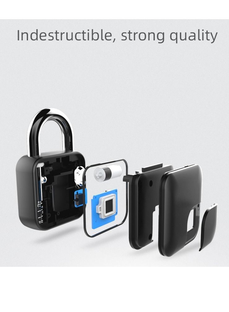 Fingerprint Padlock Waterproof Bluetooth Smart Padlock Cabinet Lock Bedroom Anti-theft Bag Luggage Padlock  - Image 3