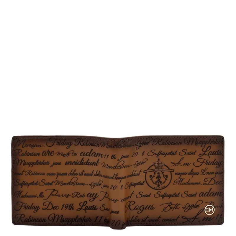 Da Milano  Cognac Bifold Leather Mens Wallet for Men | Best Price UAE