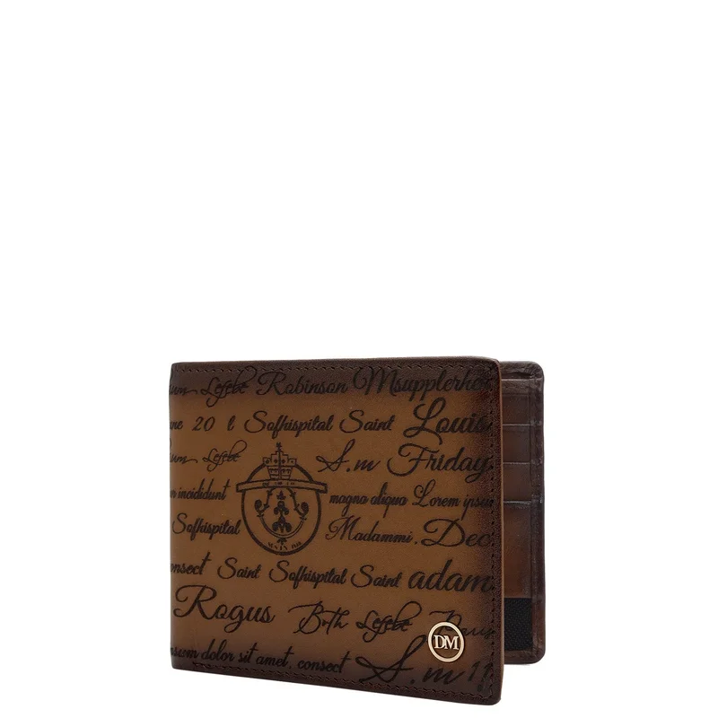 Da Milano  Cognac Bifold Leather Mens Wallet for Men | Best Price UAE