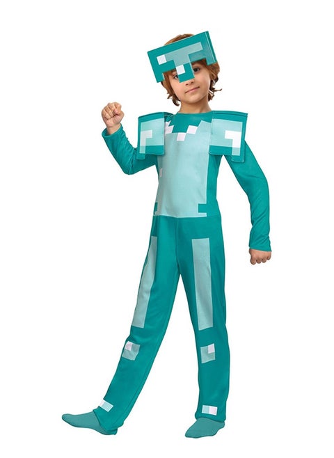 Disguise Minecraft Armor Boys' Jumpsuit Costume Blue