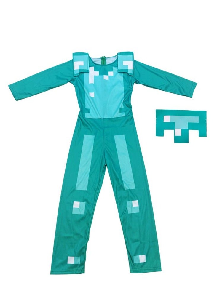 Disguise Minecraft Armor Boys' Jumpsuit Costume Blue - Image 2