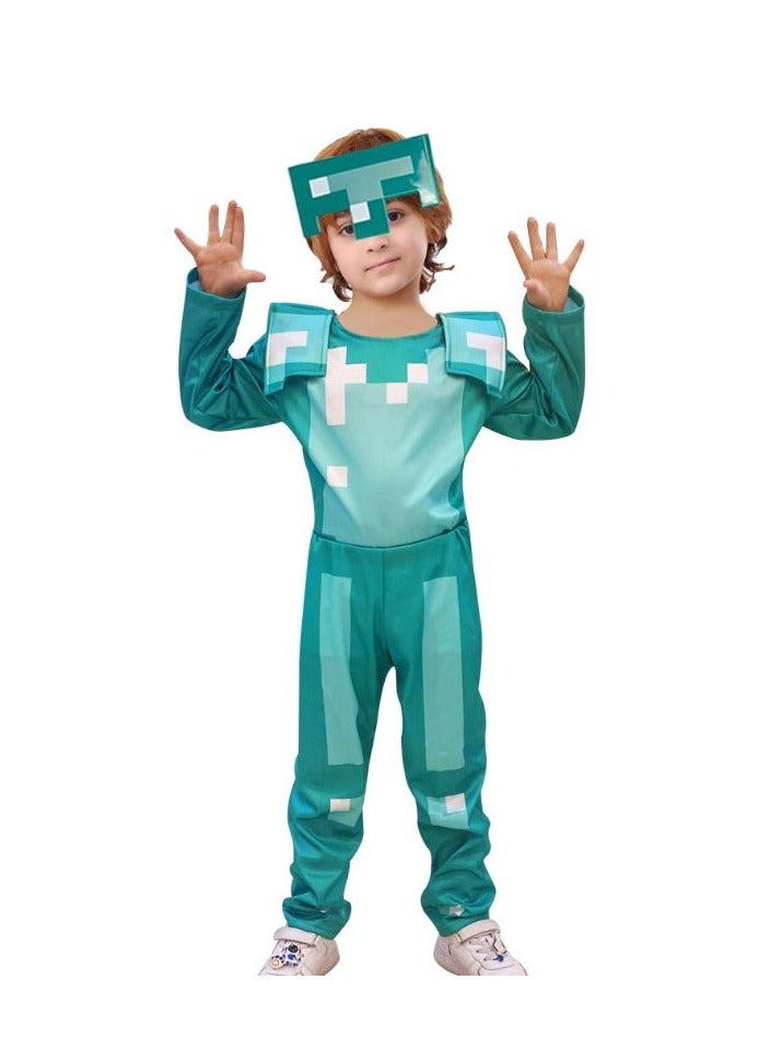 Disguise Minecraft Armor Boys' Jumpsuit Costume Blue - Image 5