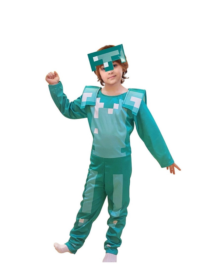 Disguise Minecraft Armor Boys' Jumpsuit Costume Blue - Image 4