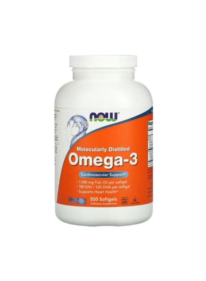 now Omega-3 500 Softgels - Image 1
