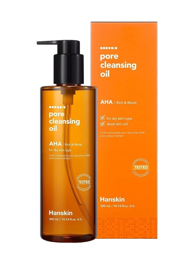 Hanskin Pore Cleansing Oil Aha Rich & Moist, 300Ml