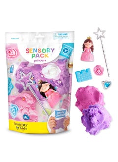 Creativity for Kids Creativity for Kids Sensory Pack Princess, Includes gems, magic wand, fluffy cloud clays, ring, confetti, flowers, and castle molds, Interactive Sensory Play Kit, Ideal for Kids Ages 3+  - Image 1