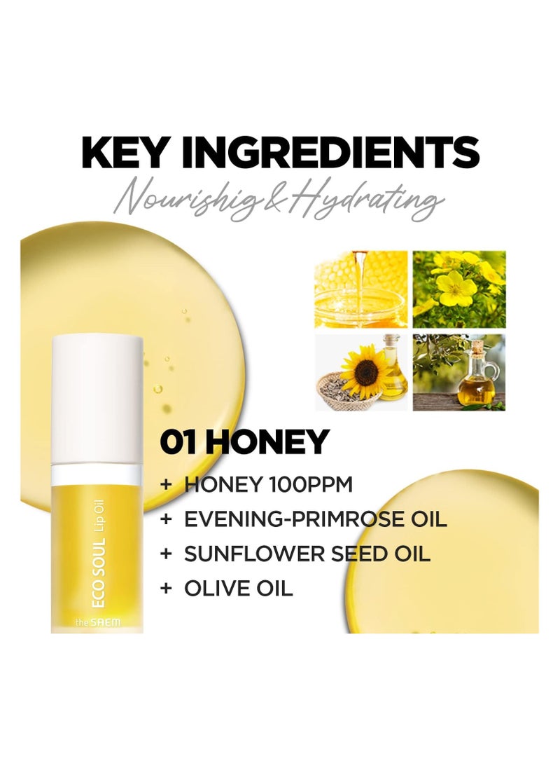 the SAEM - THESAEM Eco Soul Lip Oil 01 Honey - Image 1