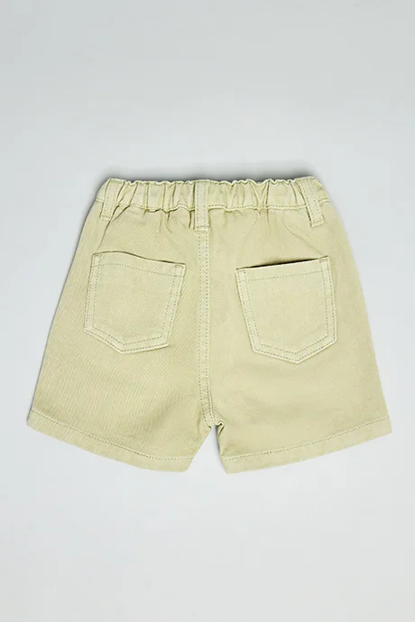 R&B Solid Shorts with Drawstring Waist