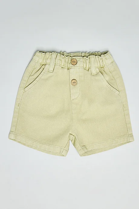 R&B Solid Shorts with Drawstring Waist