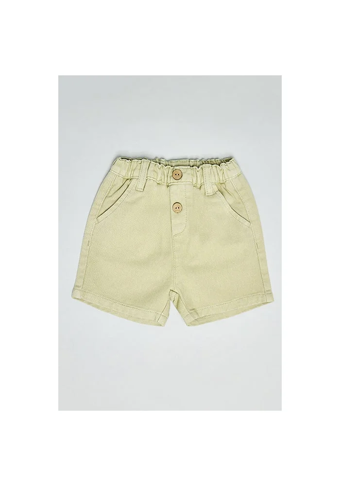 أر أند بي Solid Shorts with Drawstring Waist