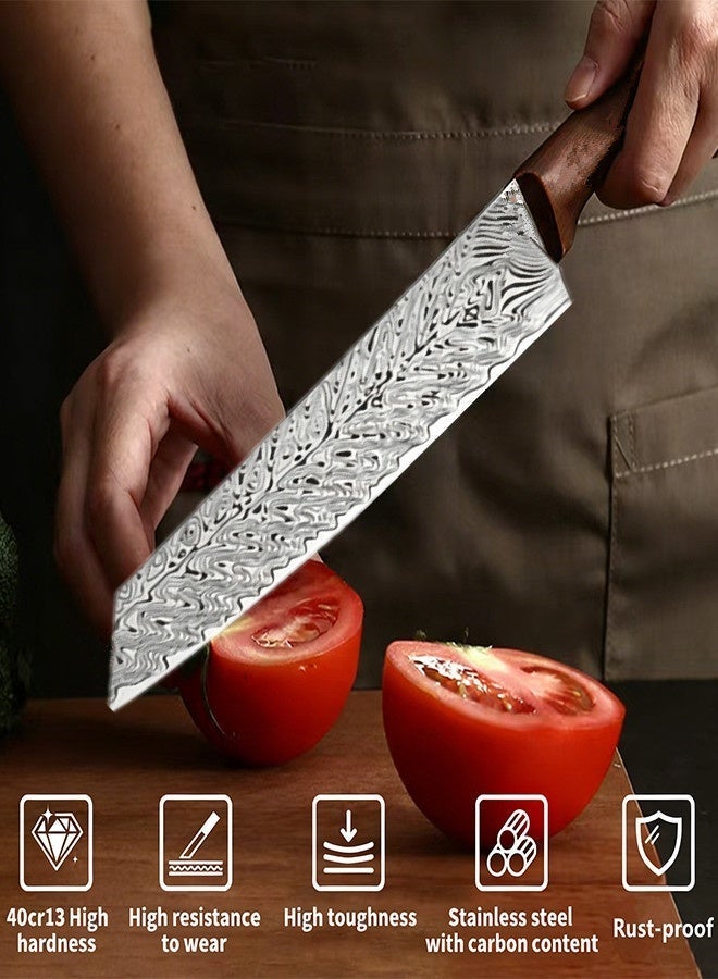 Saiboro Chef Knife Kitchen Knives 8 inch,Professional Damascus Steel Pattern Style,Home Cook Kitchen Chef's Knife,Premium Super Sharp Universal Knife,Made of German High-carbon Stainless Steel, With Gift Box - Image 4