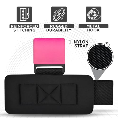 WYOX Weight Lifting Hooks for Men & Women (Pair) – Heavy Duty Wrist Support Straps with Hooks for Deadlifts, Pull Ups, Shrugs – Gym Lifting Straps with Grip Assist for Weightlifting & Strength Training - Image 4