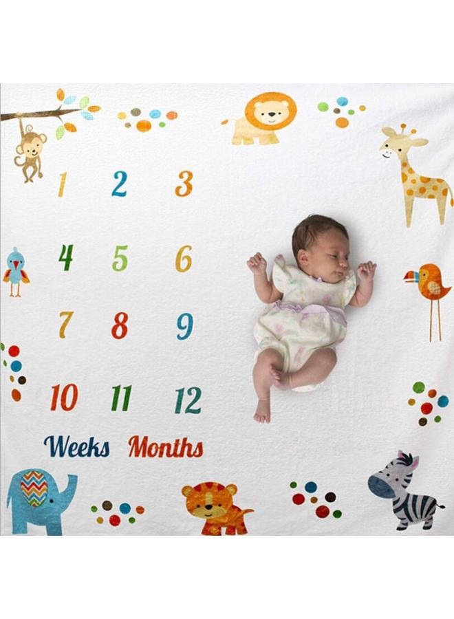 قماش خلفية تصوير شهرية لتطور الطفل، بطانية خلفية رقمية إبداعية للتصوير الفوتوغرافي، ملحقات تصوير للأطفال - Image 2