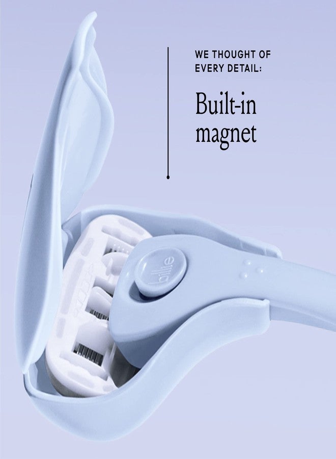 Billie حافظة سفر شفرة حلاقة النساء بيللي 5 شفرات - خذ شفرتك معك - غطاء مغناطيسي - تخزين سهل - محمولة ومريحة - أزرق رائع - Image 3