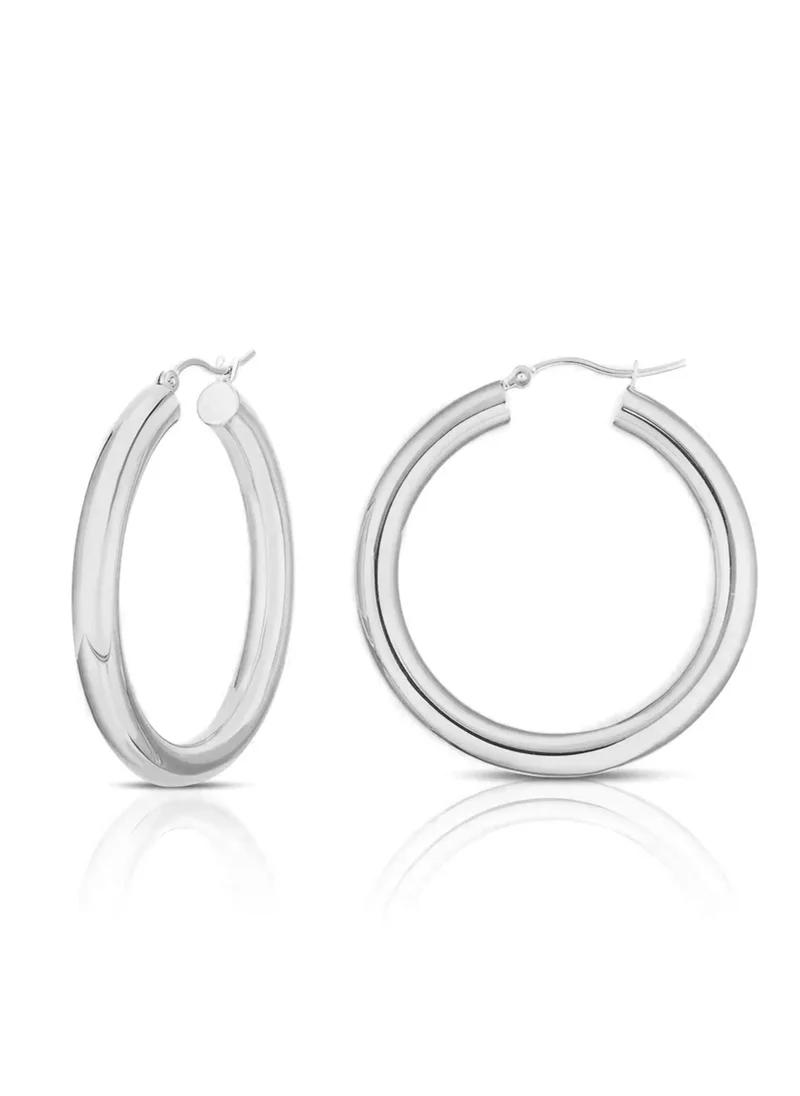 ليو جو Liu Jo Silver Hoops - LJ2372