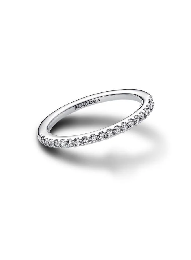PANDORA Sterling silver ring with clear cubic zirconia