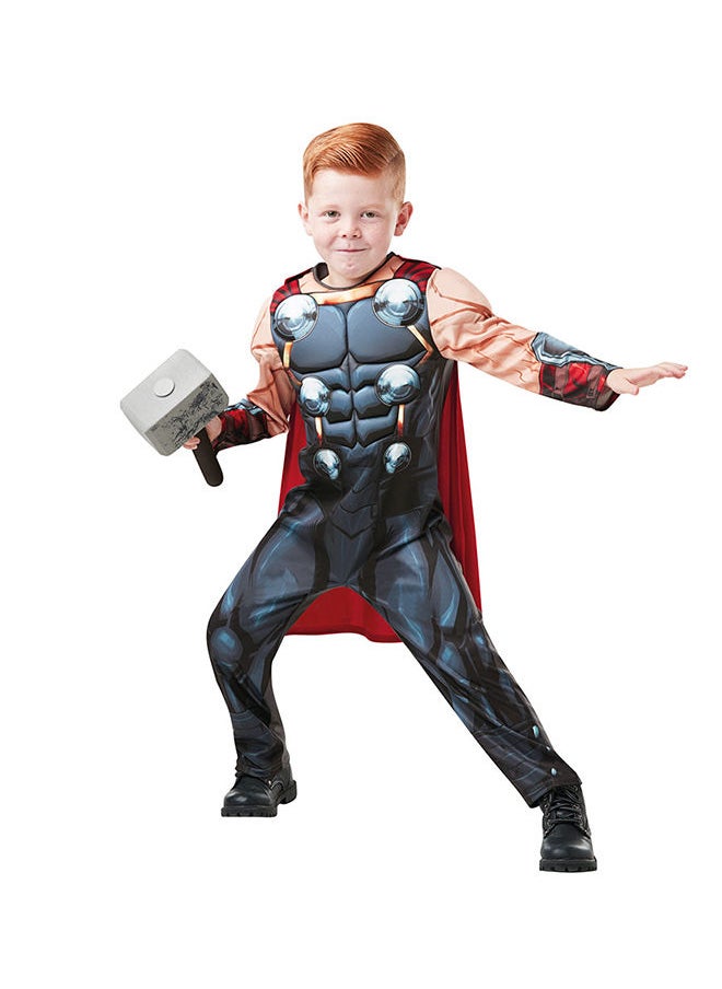 RUBIE'S - Official Marvel Avengers Thor Deluxe Child Costume - Medium Age 5-6, Height, 116 cm - Image 1
