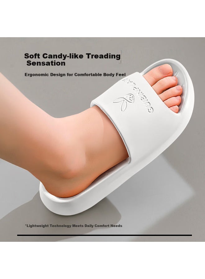 Renben Slippers For Men And Women, Couples' Home Bathroom Soft Elastic Thick Slippers Tx20002 Gray 44-45 - Image 3