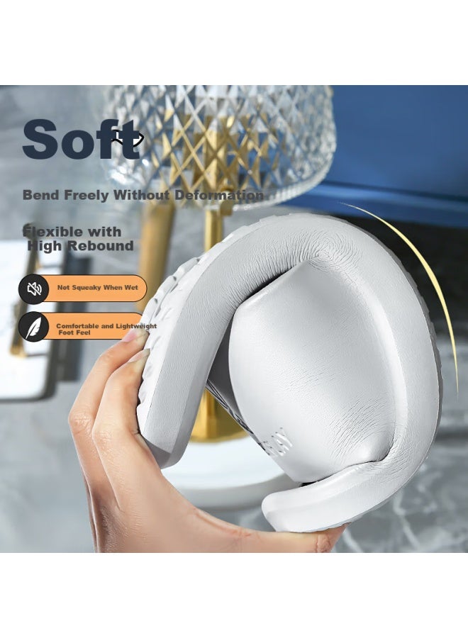 Renben Slippers For Men And Women, Couples' Home Bathroom Soft Elastic Thick Slippers Tx20002 Gray 44-45 - Image 2