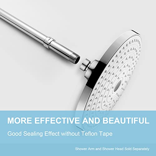 OFFO Shower Head Extension Arm, Shower Arm Extension Shower Head Extender Made of 304 Stainless Steel Shower Pipe Extension, Chrome 3 in - Image 3