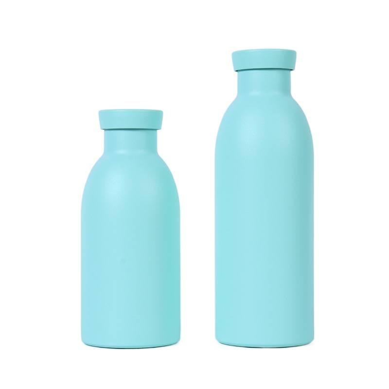 قارورة مياه معزولة، باللون الأزرق ستانلس ستيل، 350 ml، أزرق من الستانلس ستيل - Image 4