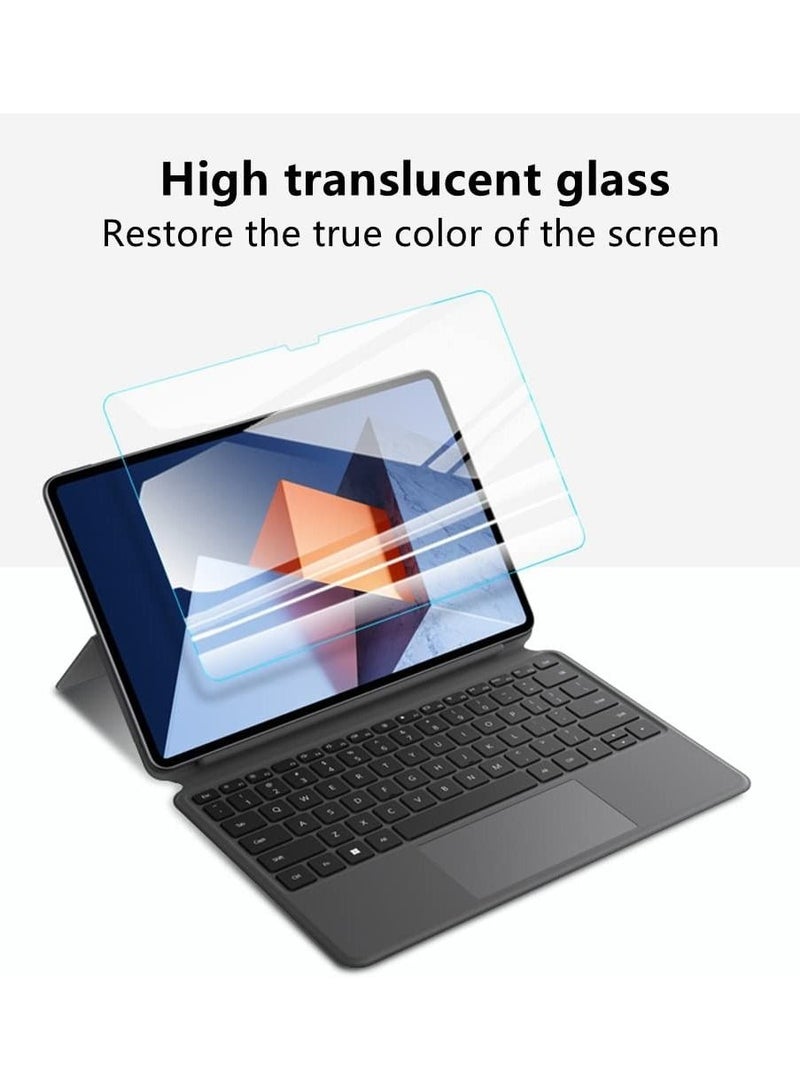 2 Pack Screen Protector Anti-shock Anti-Shatter Anti-Scratch Compatible with Matebook E DRC-W58 12.6 Inch 2022,Clear Tempered Glass 9H 2.5D Premium Screen Protector - Image 3