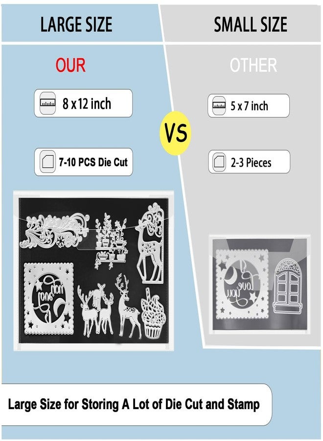 Unarty 20 PCS 8 x 12 Inch Large Die Cut Storage Envelopes with 1 mm Magnetic Sheets for Dies Storage, Die Storage Envelopes and Magnet Sheets - Image 4