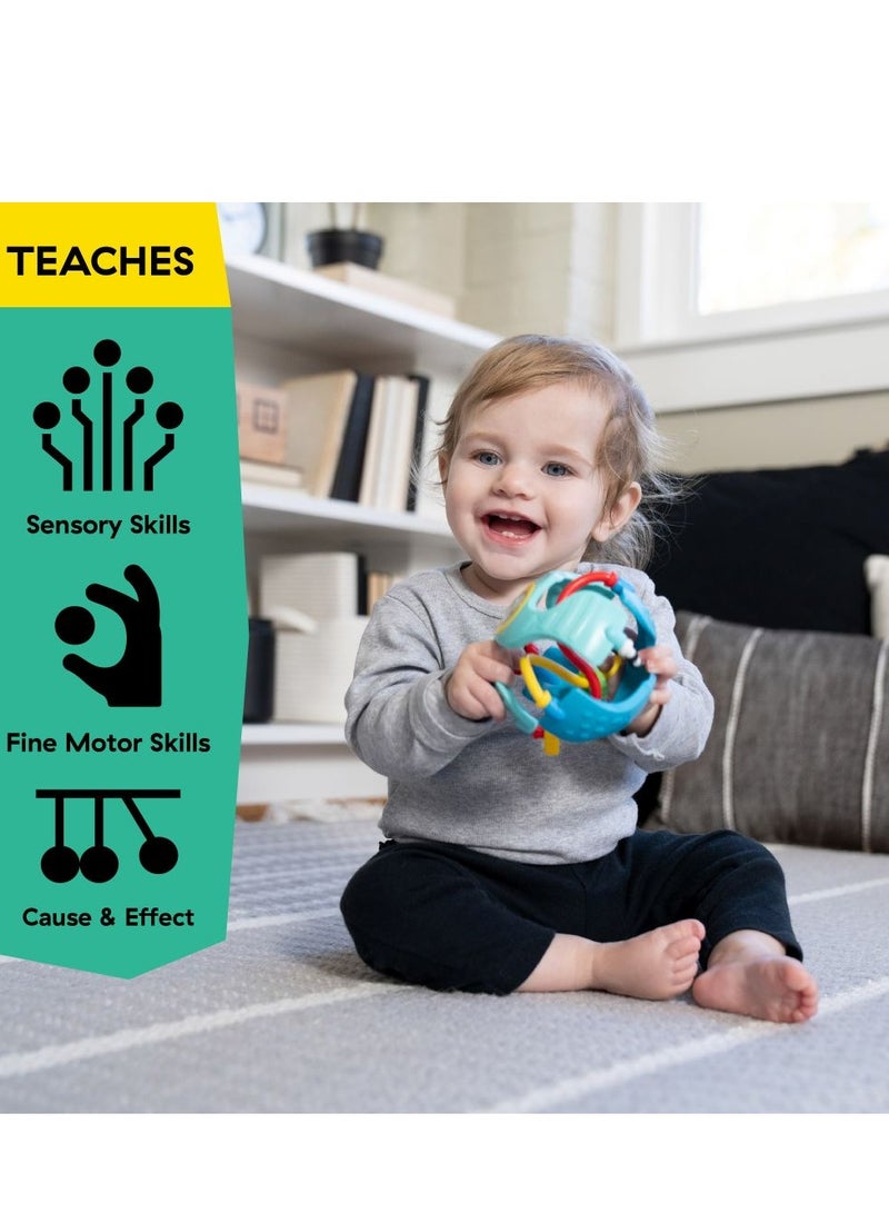 Baby Einstein Rattle & Sense Sensory Ball with Bead Chasers – Stimulates Sight, Touch & Hearing – 3 to 36 Months - Image 4