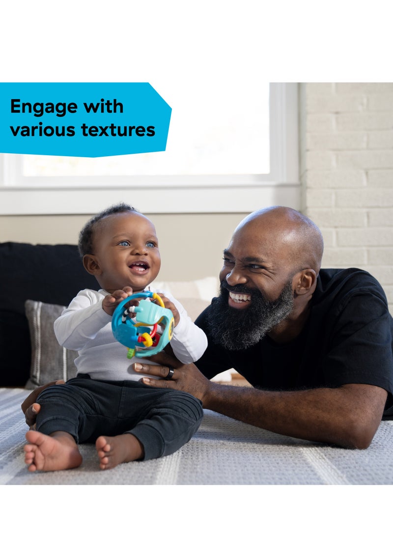 Baby Einstein Rattle & Sense Sensory Ball with Bead Chasers – Stimulates Sight, Touch & Hearing – 3 to 36 Months - Image 5