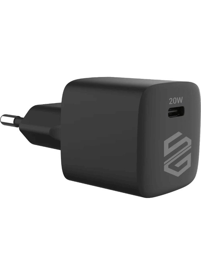 Smart Gate Wall Charger Type C , 20 Watt Black - Image 2