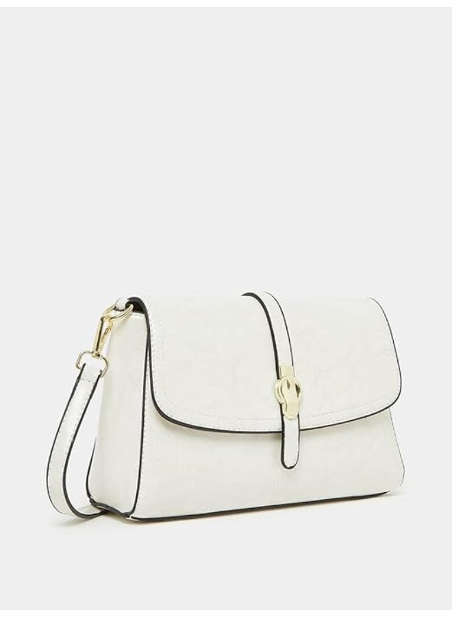 Styli Women White Mini Belt Bag | Compact Design with Secure Closure | Hands-Free and Functional Style | Perfect for Travel and Everyday Use - Image 1