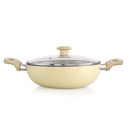 COOKWELL Non Stick Kadai 2.5L Stir-Fry Pan (German Microcrystal Technology) (Granite) - Image 1