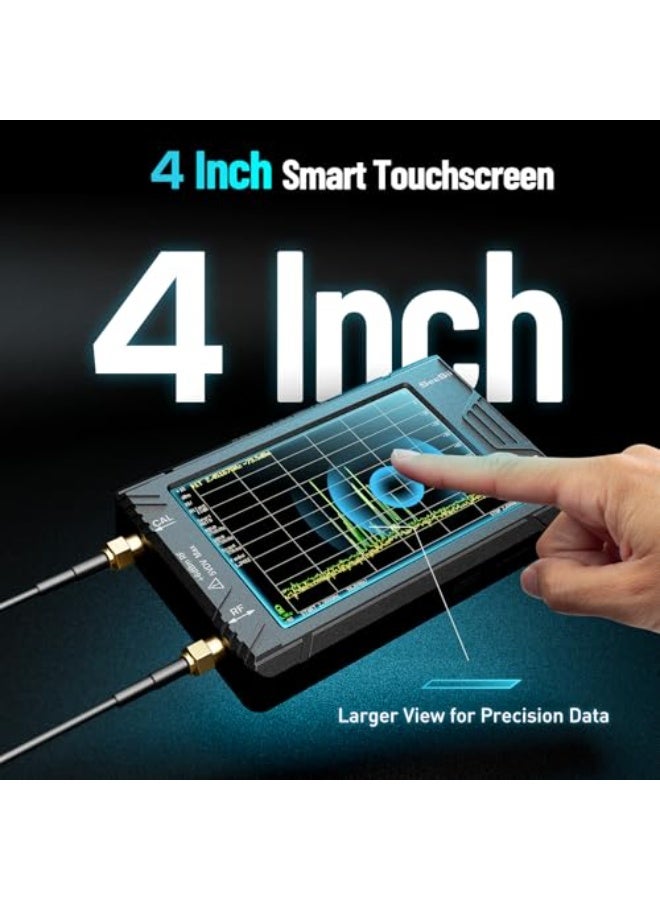 SOLARAE Spectrum Analyzer, 4.0 Inch 100kHz to 5.4GHz Handheld Tiny Frequency Analyzer with 32Gb Card, 2-in-1 Signal Generator MF/HF/VHF UHF Input,V0.4.6.1,2025 Upgraded - Image 3