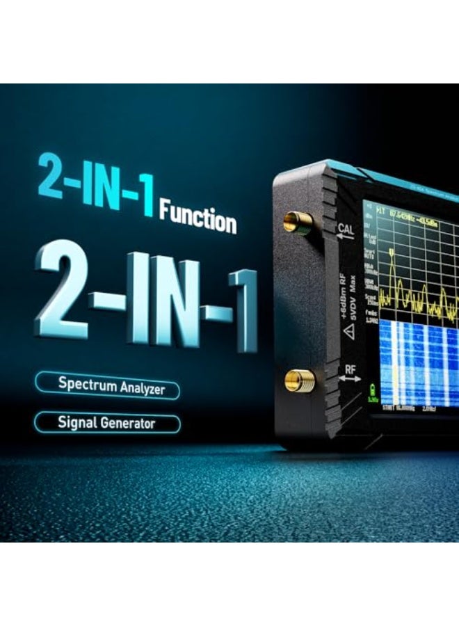 SOLARAE Spectrum Analyzer, 4.0 Inch 100kHz to 5.4GHz Handheld Tiny Frequency Analyzer with 32Gb Card, 2-in-1 Signal Generator MF/HF/VHF UHF Input,V0.4.6.1,2025 Upgraded - Image 4