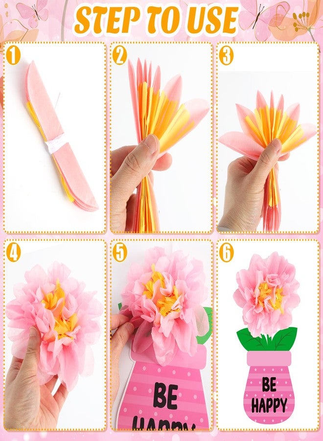 Hedeey 75 Pcs Spring Flower Bulletin Board Decorations Set 3D Flower Flowerpot Cutouts Decor Never Stop Growing Inspirational Bulletin Board Decoration for Classroom School Office Chalkboard Door Party Decor - Image 4
