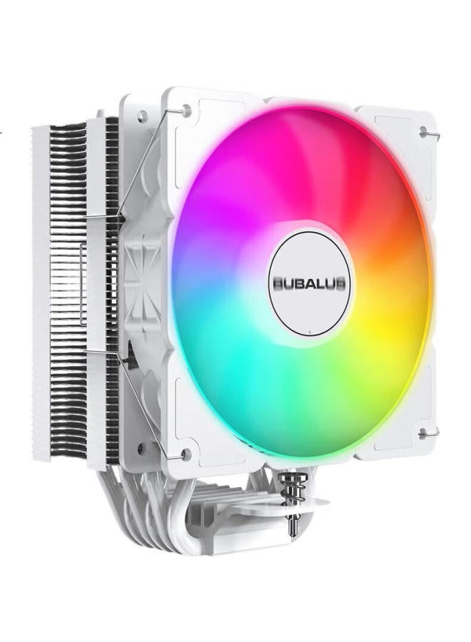 Bubalus T65 White 6 Heat Pipe Cpu Cooler (Pure Copper Heat Pipes Air Cooling / Compatible With Lga 1700/Am5 / Pwm Intelligent Temperature Control / Argb Light Sync / Easy-To Fan) - Image 1