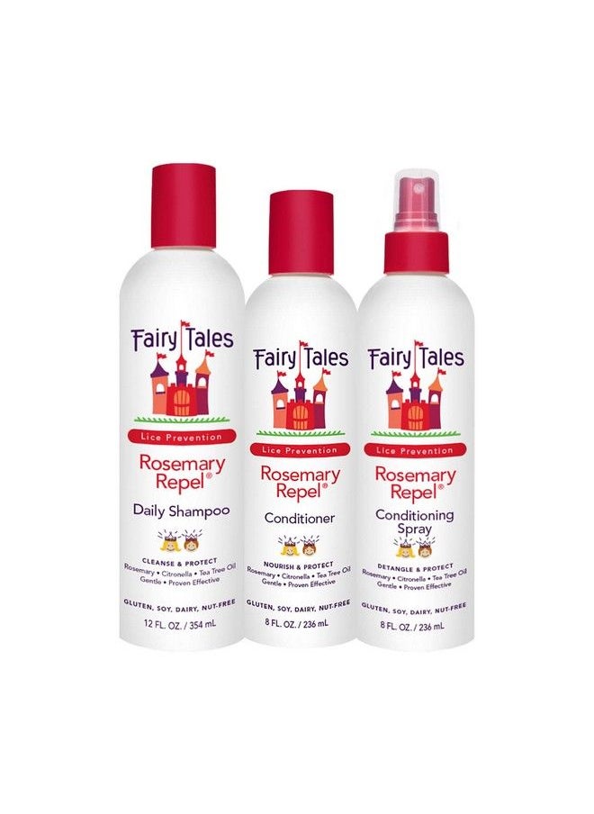Fairy Tales - Rosemary Repel Shampoo 12Oz Conditioner 8Oz & Conditioning Spray 8Oz Trio Set - Image 1