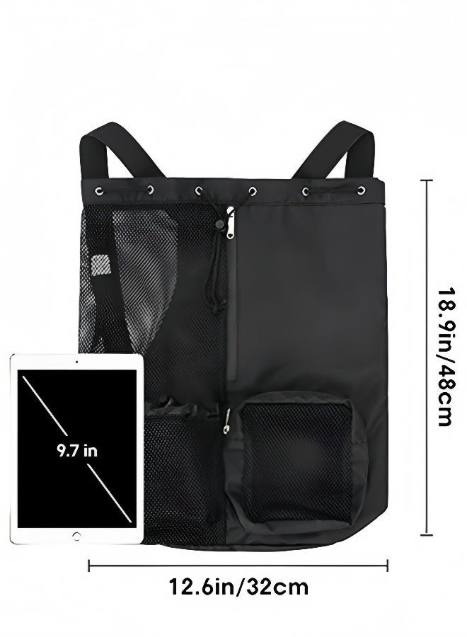 كيبي حقيبة سباحة شبكية بسحب الحبل، مع جيب مخصص للأغراض المبللة وجراب مقاوم للماء للهاتف، مثالية للشاطئ، وصالة الألعاب الرياضية، والرياضات الخارجية - Image 3